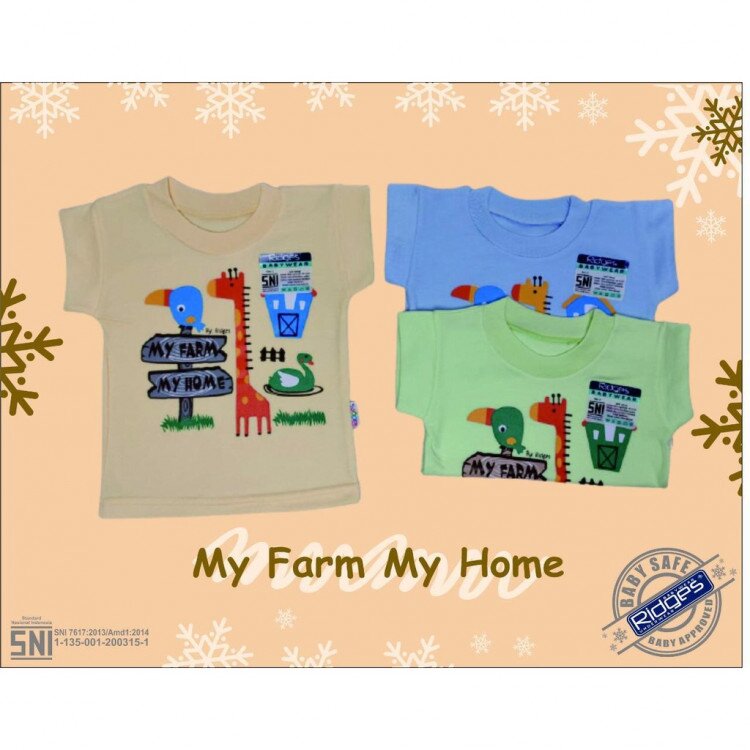 Baju Atasan Kaos Anak Ridges My Farm My Home