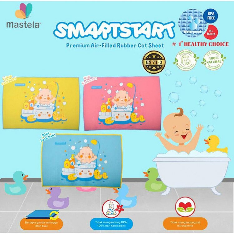 Perlak Bayi SmartStart Premium Air - Filled Rubber Cot Sheet