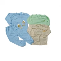 Setelan Baju Baby Panjang / Piyama Bayi / Baju Tidur Bayi Polos 0-2 Tahun Adem dan Murah