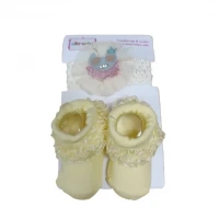 Kaos Kaki + Bandana Set Rinda Owl Kuning 21050004