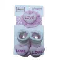 Kaos Kaki + Bandana Set Rinda Love Pink 21050007