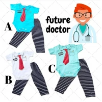 Baju Setelan Bayi Laki-laki Jumper Hello Future Doctor 21060058