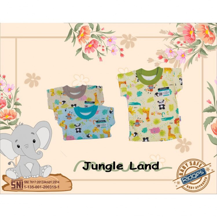 Baju Atasan Kaos Anak Ridges Jungle Land Warna (Atasannya Saja)