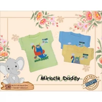 Atasan Kaos Anak Ridges Miracle Daddy (0-2 tahunan)