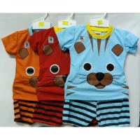 Baju Setelan Bayi Pendek Laki-laki Macan 21070022