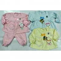 Setelan Baju Tidur Anak Perempuan / Piyama Bayi Bear 17020022