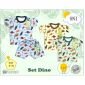 Setelan Baju Bayi Pendek Kancing Pundak / Baju Santai Anak / Setelan Oblong Anak Ridges #5