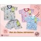 Setelan Baju Bayi Pendek Kancing Pundak / Baju Santai Anak / Setelan Oblong Anak Ridges #3
