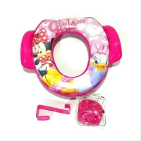 Baby Potty Seat Anak Tikus Pink Baby Grow with Handle (Pegangan) / Dudukan Toilet Anak