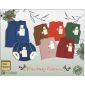 Baju Bayi Setelan Buntung / Celana Pop / Baju Bayi Buntung Newborn Ridges Polos World Colours / Fantasy Colours #2