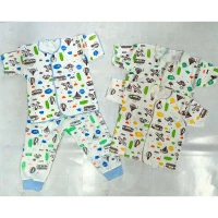 Baju Bayi Setelan Newborn Print Murah dan Adem