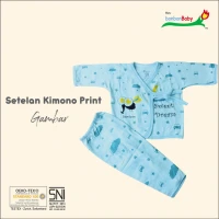 Baju Tidur Bayi Lengan Panjang / Setelan Bayi Panjang / Kimono Bayi / Setelan Newborn 0-3 bulan SNI