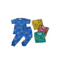 Setelan Baju Bayi Panjang Kancing Pundak / Baju Tidur Anak / Piyama Anak Motif Unisex