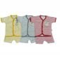 Setelan Baju Bayi Pendek Salur Bahan Adem #2