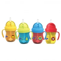Botol Minum Sedotan Anak Baby Safe / Cup Weighted Straw 270 ml