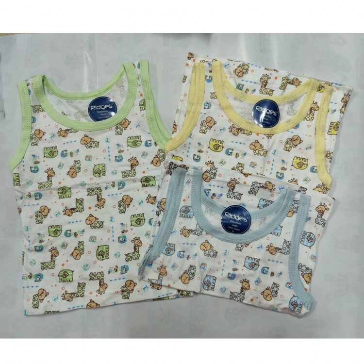 Singlet Anak Ridges Giraffe & Elephant S (0-1 tahun)