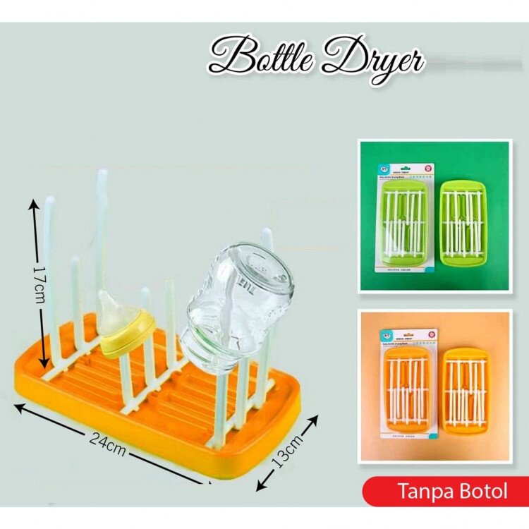 Baby Bottle Drying Rack / Pengering Botol / Rak Botol Hijau / Orange