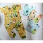 Setelan Baju Bayi Pendek + Celana Panjang Newborn Ridges / Piyama Bayi Ridges / Baju Bayi Baru lahir Adem #2