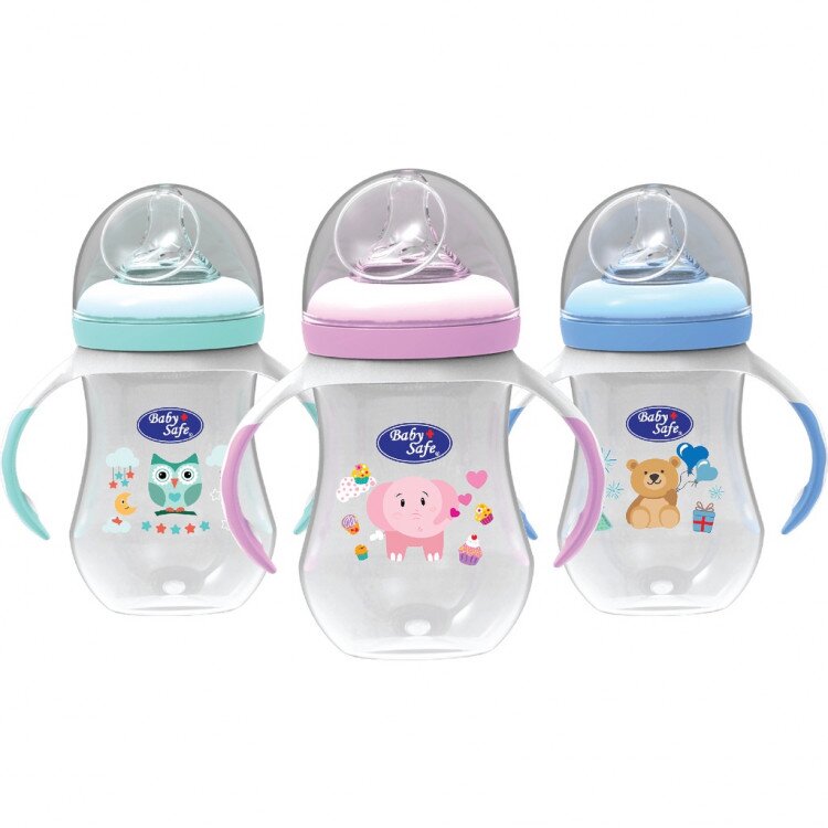 Botol Susu Bayi / Botol Minum Anak / Training Cup 3 Stages Baby Safe 250ml