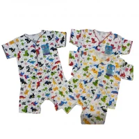 PROMO Baju Bayi Setelan Pendek Newborn Print Murah dan Adem / Baju Baby Pendek Newborn / Setelan Pendek Bayi Baru Lahir / Baju Bayi Newborn
