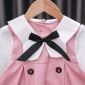 Terusan Gaun Anak Perempuan Pink Pita Lengan Panjang / Dress Anak Perempuan #3