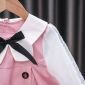 Terusan Gaun Anak Perempuan Pink Pita Lengan Panjang / Dress Anak Perempuan #5