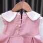 Terusan Gaun Anak Perempuan Pink Pita Lengan Panjang / Dress Anak Perempuan #6