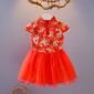 Terusan Gaun Anak Perempuan Imlek Merah / Dress Anak Perempuan Imlek #1