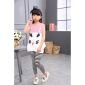 Setelan Anak Perempuan Kucing / Setelan Baju buntung + Celana Panjang Anak Perempuan Cats / Pakaian Setelan Anak Perempuan #4