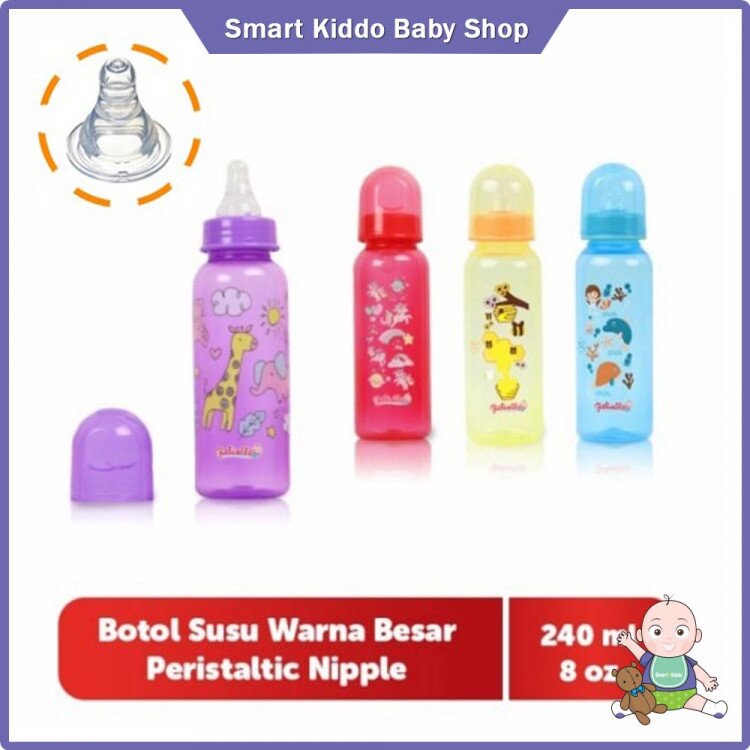 Botol Susu Bayi Warna Peristaltic Nipple Reliable 125ml / 250ml