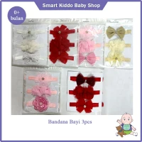 Bandana Bayi 3 pcs Mix Murah