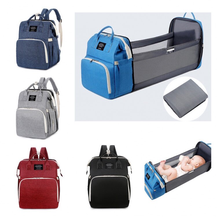Tas Bayi Ransel Multifungsi Tempat Tidur Bayi / Ransel Bayi / Tas Diapers Bag / Tas Bayi Kasur / Backpack Bayi