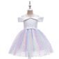 Gaun Pesta Anak Perempuan / Dress Party Cewek Ala Korea / Gaun Ulang Tahun Anak / Dress Mewah Ala Korea / Dress Anak Model Sabrina Gaun #3