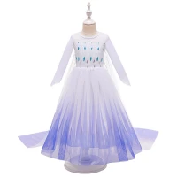 Dress Gaun Pesta Anak Perempuan Elsa / Dress Party Cewek Elsa / Gaun Ulang Tahun Anak / Dress Cosplay Elsa / Gaun Elsa 1701