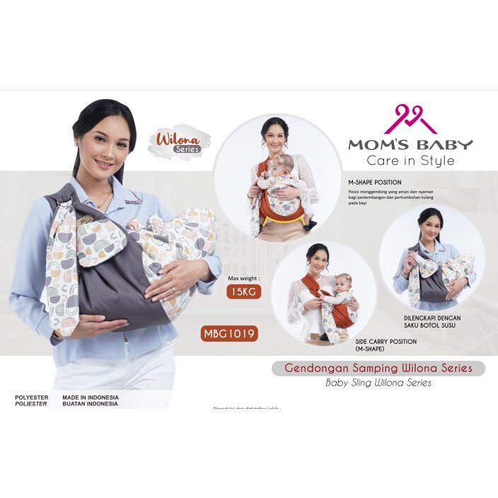 Gendongan Bayi Samping Wilona Series Moms Baby MBG1019