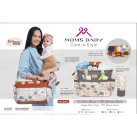 Tas Bayi Besar Moms Baby Wilona Series / Tas Perlengkapan Bayi / Diapers Bag Bayi / Tas Traveling Bayi / Tas Baby Carrier Bayi