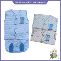 Setelan Baju Bayi Buntung Adem / Baju Santai Anak Salur Baby Luck