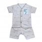 Setelan Baju Bayi Pendek Adem / Baju Santai Anak Salur Baby Luck #4