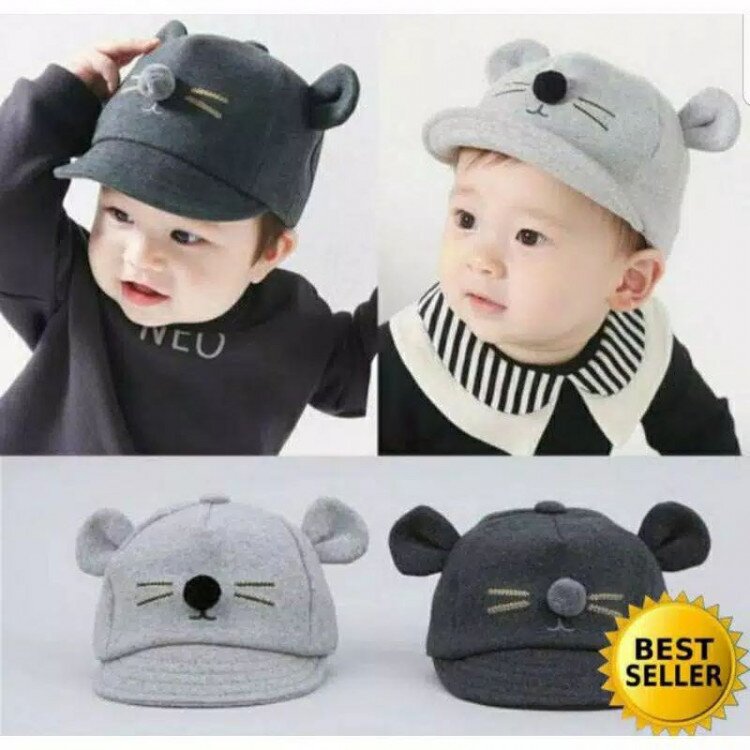 Topi Bayi Anak Kucing 22030016 / Topi Pet Bayi Cat