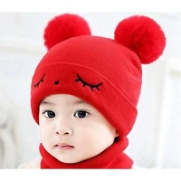 Topi Bayi Kupluk Mata Lucu 22030015 / Topi Kupluk Bayi