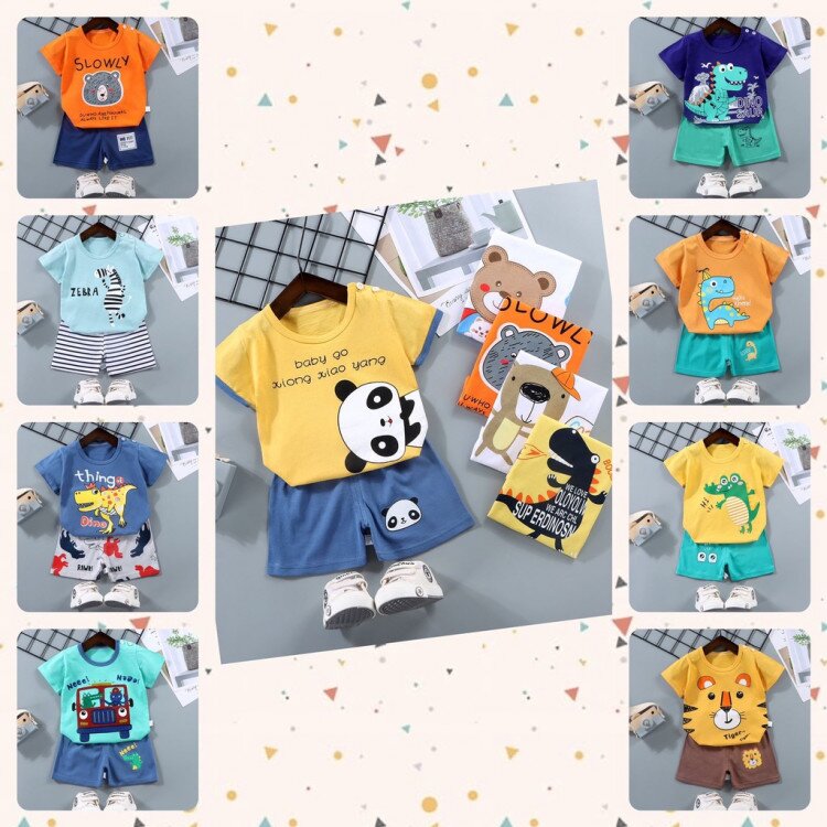 Baju Bayi Setelan Anak Kaos Premium Quality 0-6 tahunan / Baju Bayi / Setelan Anak Laki Laki
