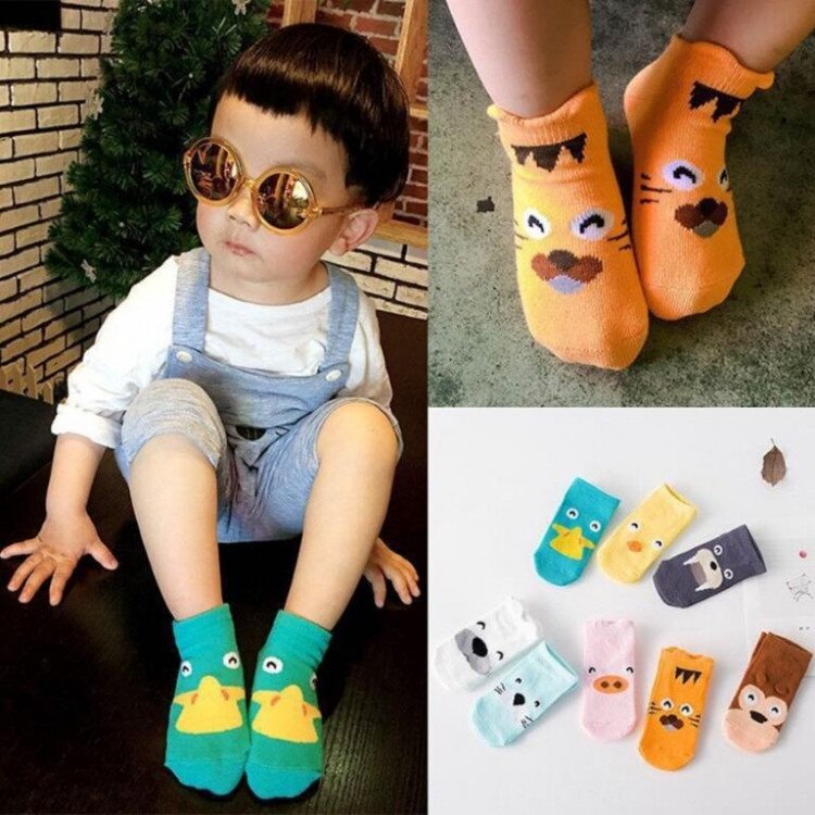 Kaos Kaki Bayi Antislip Lucu / Kaos Kaki Antislip Anak 3D Animals