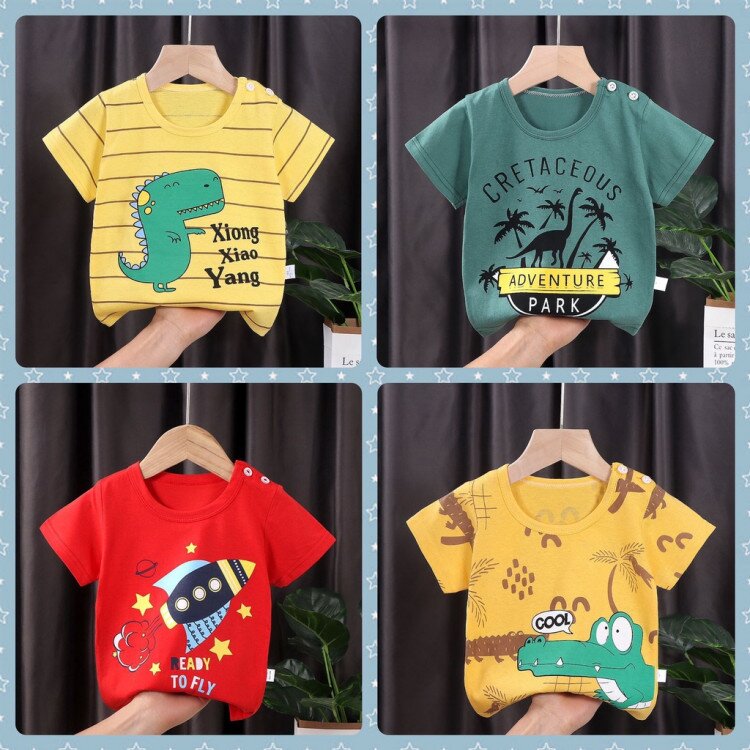 Baju Bayi Atasan Anak Kaos Premium Quality 0-6 tahunan / Baju Atasan Bayi / Atasan Anak Laki Laki