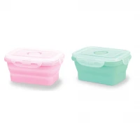 Baby Safe Silicone Collapsible Food Container 350 ml / Kotak Makan Silicone