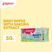Pigeon Baby Wipes with Sakura Extract 50s / Tisu Basah Pigeon Sakura