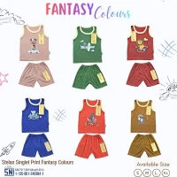 Baju Setelan Anak Singlet Ridges Fantasy Colours / Baju Bayi Adem Lembut ber-SNI