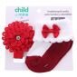 Bandana Bayi + Kaos Kaki Bayi Set / Kado Bayi Perempuan #2