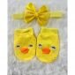 Bandana Bayi + Kaos Kaki Bayi Set / Kado Bayi Perempuan #4