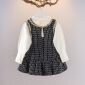 Terusan Gaun Anak Perempuan Lengan Panjang Kotak Pita Kecil / Dress Anak Perempuan / Fashion Anak Perempuan / Baju Imlek Lebaran #2