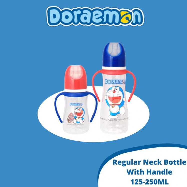 Botol Susu Bayi Doraemon Pegangan Lusty Bunny 125ml / 250ml (with Handle)